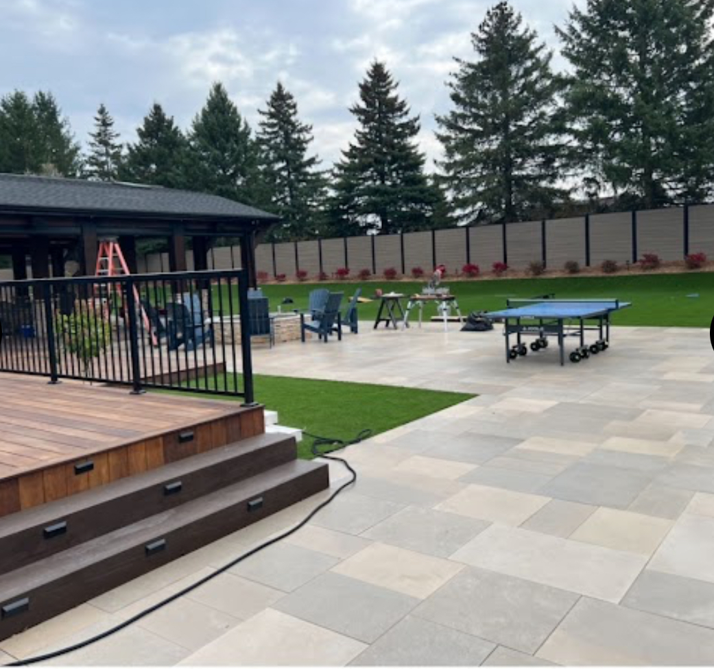 Completed NS Services patio and deck